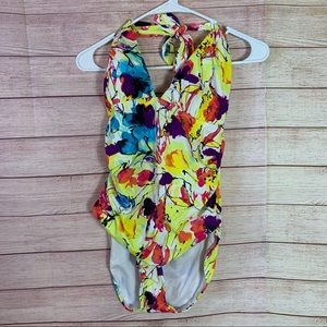 Firpearl NWT Watercolor Print Swimsuit‎ Size 10